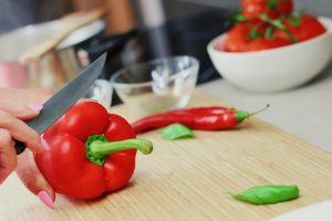 cutting board and red bell pepper social emotional