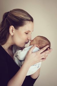 mom with newborn social emotional